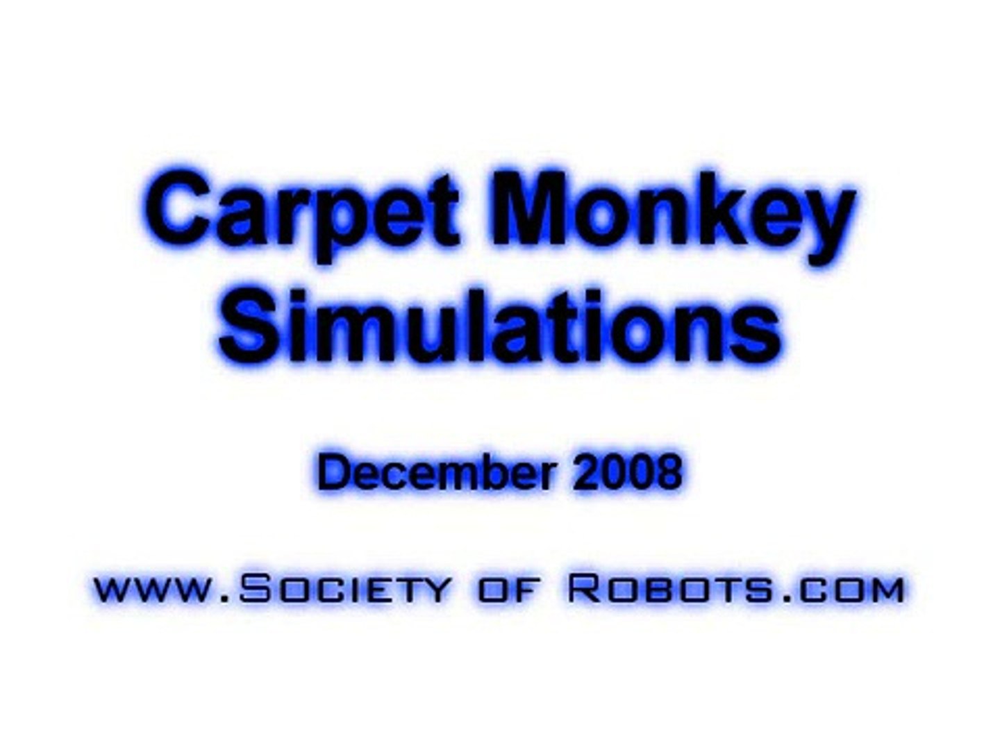 Carpet Monkey Simulation #1