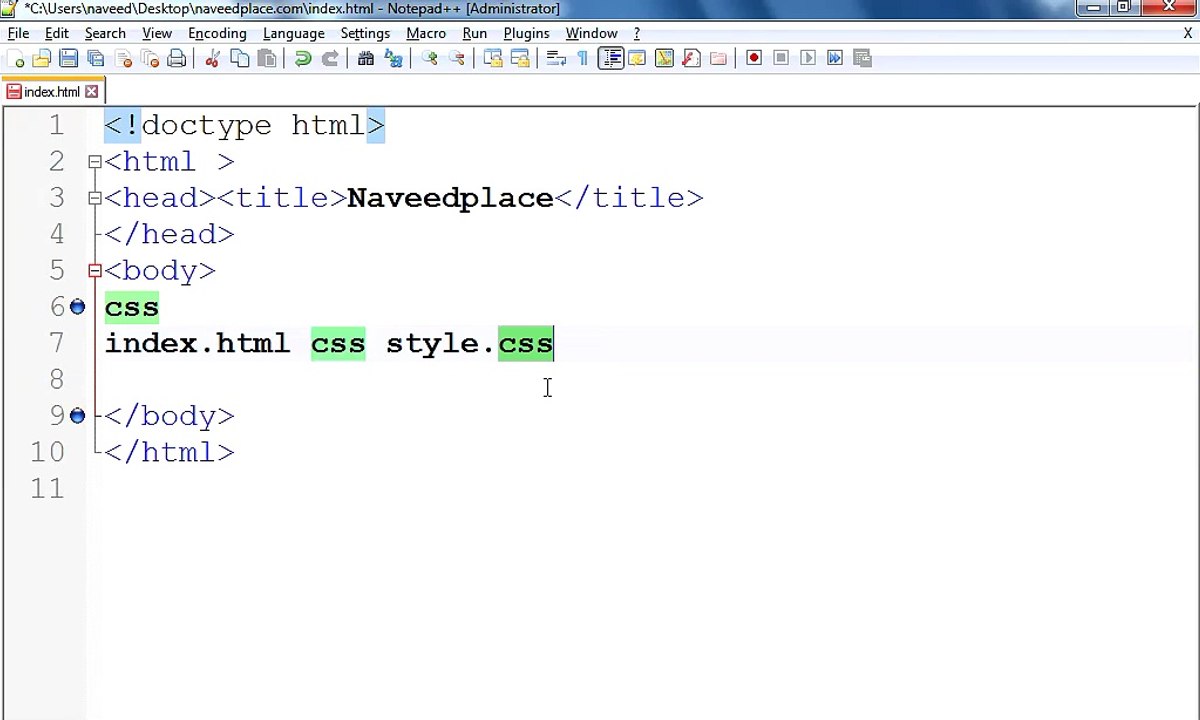 Css in English