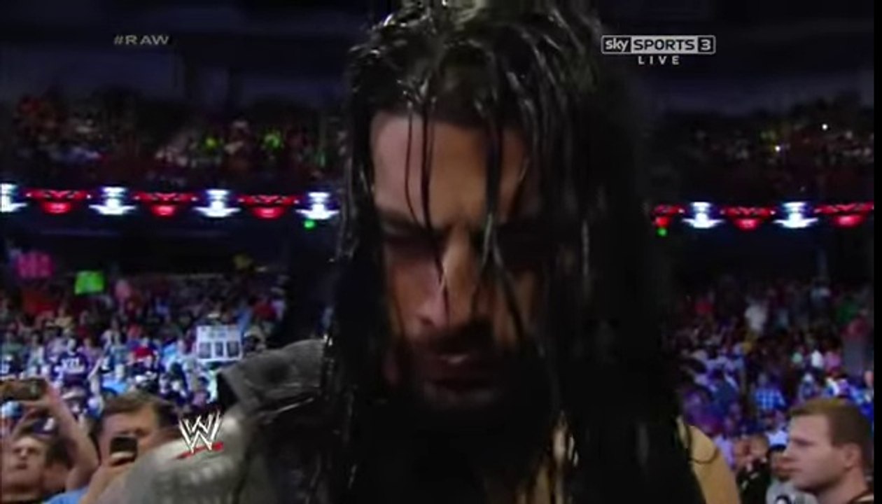 Roman Reigns vs Batista (The Shield Destroys Evolution and 9 other Superstars)  by sports academy