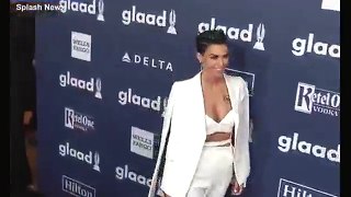 Ruby Rose looks stunning in white at GLAAD Media Awards