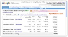 (1) Google Adsense Earning -