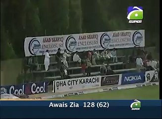 Awais Zia make 128 Run on 62 Balls