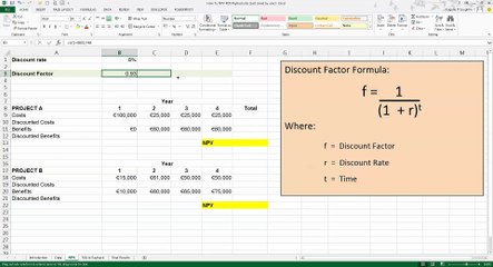 How To... Calculate Net Present Value (NPV) in Excel