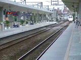 Taroko train arrives at Yilan station, Taiwan