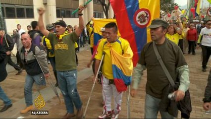 Colombia march: Protesters against FARC peace talks