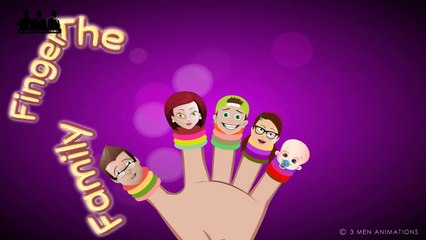 The Finger Family Nursery Rhyme (Father Finger) - 3 Men Animations