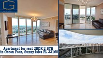 Apartment for rent 2BDR 2 BTH in Ocean Four, Sunny Isles FL 33160