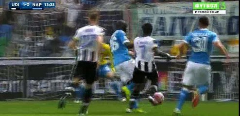 Bruno Fernandes Goal - Udinese 1 - 0 Napoli - 03-04-2016