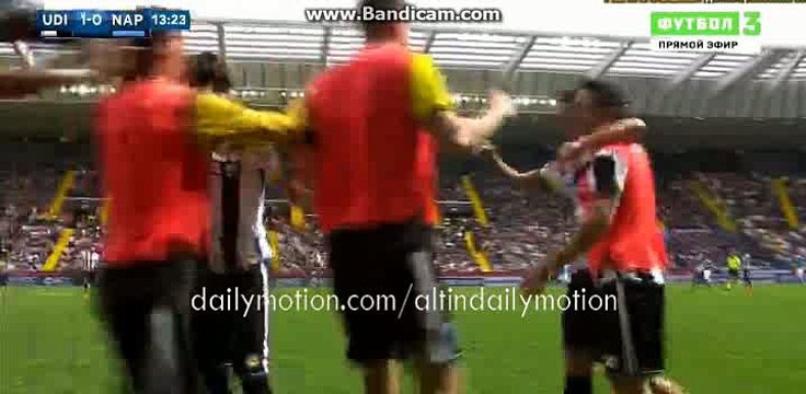 Bruno Ferndandes Amazing Goal HD - Udinese 1-0 SSC Napoli - Serie A - 03.04.2016