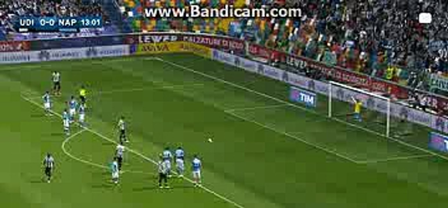 Bruno Fernandes Penalty Goal - Udinese 1 - 0 Napoli - 03.04.2016