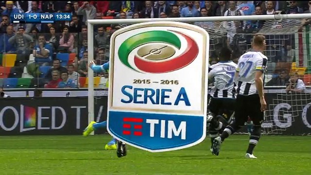 1-0 Bruno Fernandes Penalty Goal Italy Serie A - 03.04.2016, Udinese Calcio 1-0 SSC Napoli