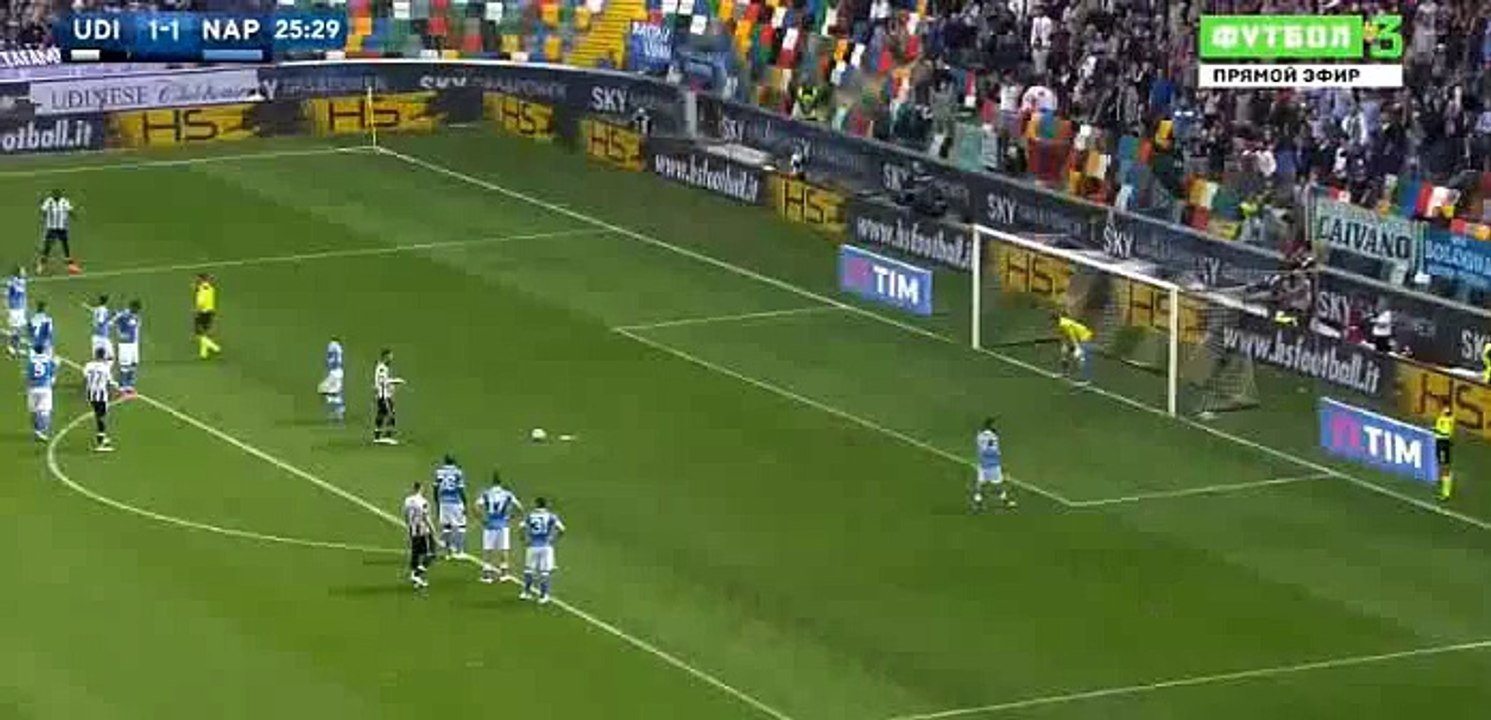 Fernandes B. (Penalty missed) - Udinese 1 - 1 Napoli - 03-04-2016