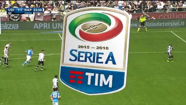 1-1 Gonzalo Higuaín Goal Italy Serie A - 03.04.2016, Udinese Calcio 1-1 SSC Napoli