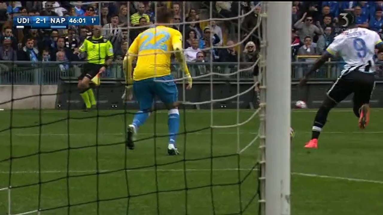 2-1 Bruno Fernandes Amazing Goal Italy  Serie A - 03.04.2016, Udinese Calcio 2-1 SSC Napoli