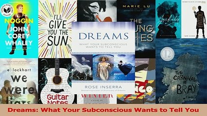 PDF  Dreams What Your Subconscious Wants to Tell You Read Full Ebook