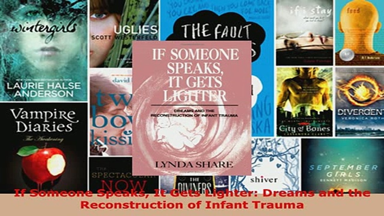 PDF  If Someone Speaks It Gets Lighter Dreams and the Reconstruction of Infant Trauma Download Full Ebook
