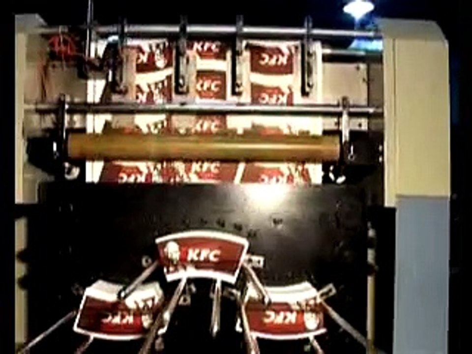 paper cup fan Punching  type die cutting machine