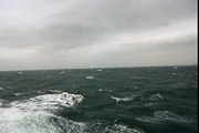 Kotter in bad weather in the strait of Dover..mp4
