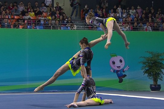 Gym Acrobatique - Championnats du Monde F - La Russie remporte les groupes