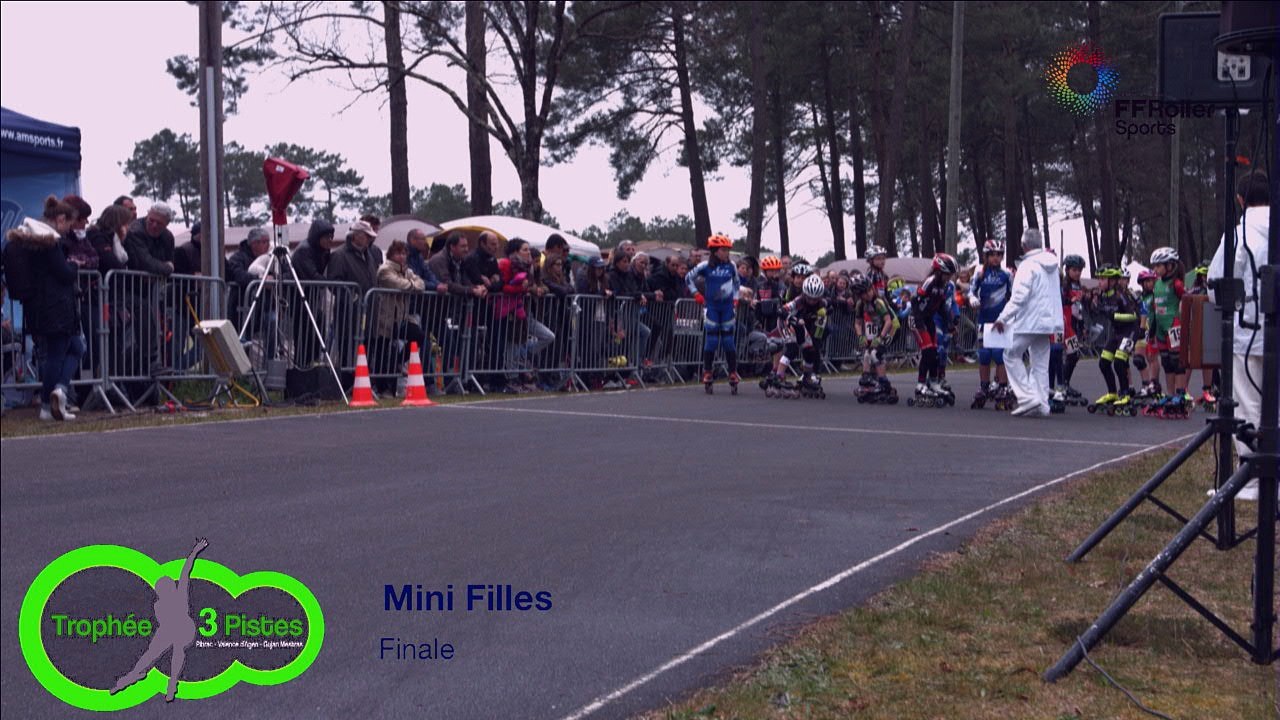 3 pistes 2016 Gujan F mini finale faux départ