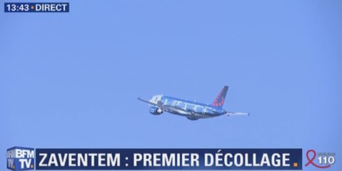 Attentats de Bruxelles : Un premier avion a redécollé depuis l’aéroport douze jours après le drame (vidéo)