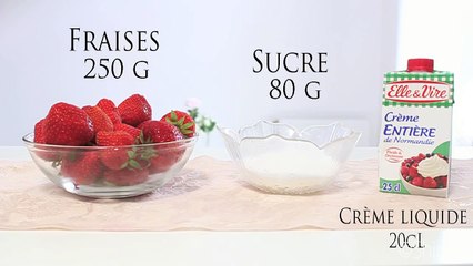Recette facile -- Glace à la fraise maison (Pot + Sucettes)