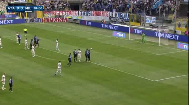 Luiz Adriano Scored Penalty 0-1 Atalanta vs AC Milan
