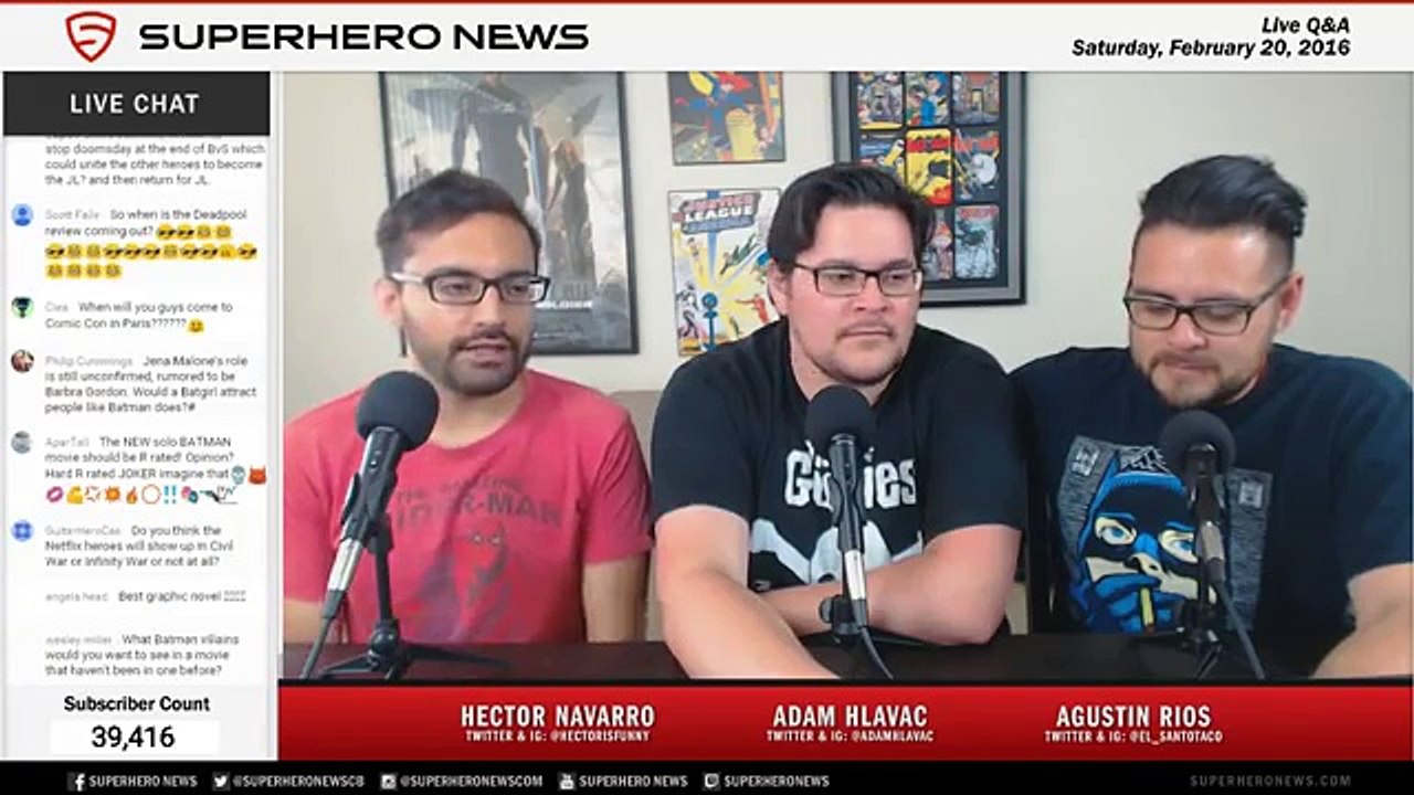 Live Q&A with Superhero News (February 2016) 15
