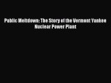 Read Public Meltdown: The Story of the Vermont Yankee Nuclear Power Plant Ebook Free