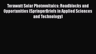 Download Terawatt Solar Photovoltaics: Roadblocks and Opportunities (SpringerBriefs in Applied