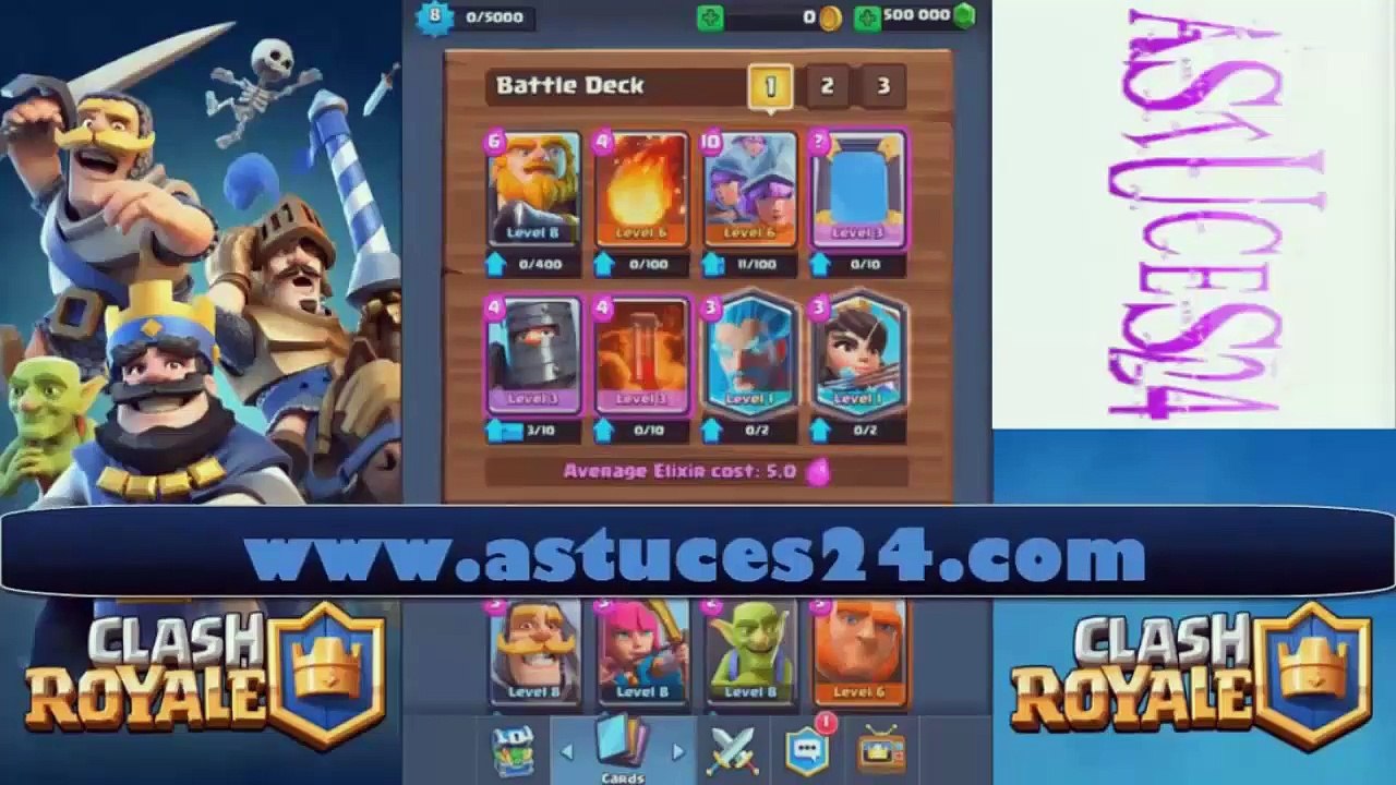 CLASH ROYALE Triche Astuce GRATUIT Français Android iPhone iPad PC Tablette