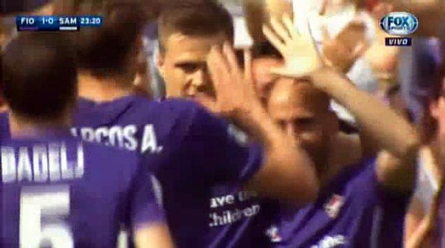 Josip Ilicic Goal Fiorentina 1 - 0 Sampdoria Serie A 3-4-2016