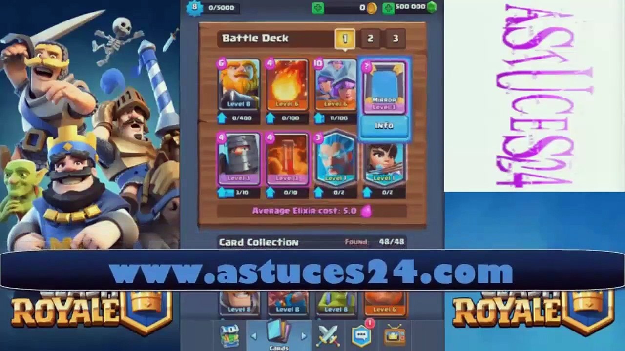 Triche Clash Royale Gemmes et Or Illimités Français Android iPhone iPad PC Tablette