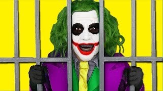 Spiderman vs Joker vs Batman - Joker goes in Jail - Real Life Superheroes Movie