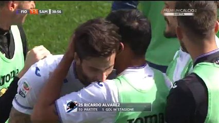 1-1 Ricky Álvarez Goal Italy  Serie A - 03.04.2016, Fiorentina 1-1 Sampdoria
