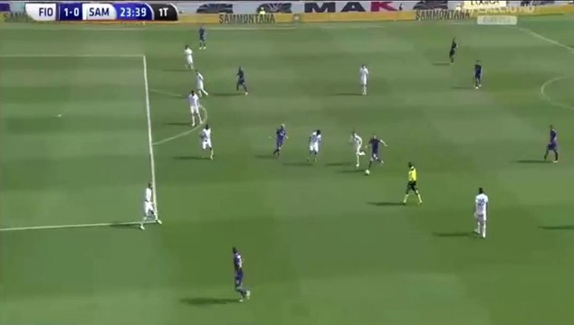 Josip Ilicic GOAL 1-0 Fiorentina vs Sampdoria