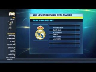 Los lesionados del Real Madrid