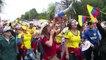عشرات الالاف يتظاهرون في كولومبيا ضد عملية السلام