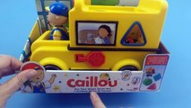 Caillou Fun Time Shape Sorter Bus Unboxing