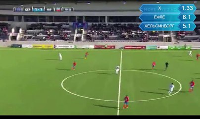 Simon Skrabb Goal - 1 - 1 Gefle vs Helsingborg