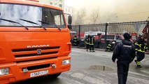 Пожар в здании Министерства обороны РФ 03.04.2016