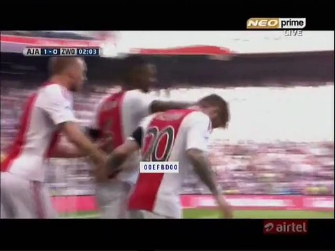 Lasse Schöne Goal HD - Ajax 1-0 PEC Zwolle - 03.04.2016 HD