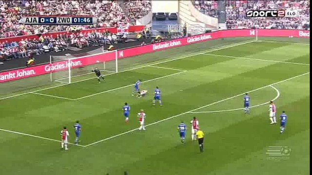 Lasse Schone Goal HD - Ajax 1-0 Zwolle - 03-04-2016