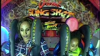 The best of 2016 Funny video - Ethiopian mother and daughter freak out during Orlando Slingshot ride - March 2016