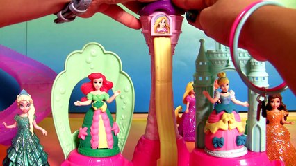NEW Play Doh Sparkle Royal Palace - 10 Disney Princess Glitter Glider Magiclip Dolls Anna