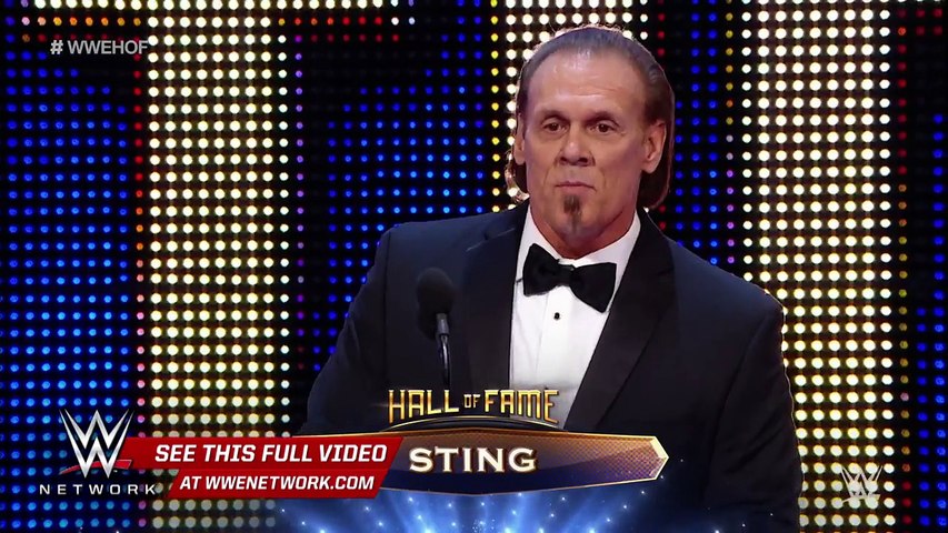 The incomparable Sting gets inducted into immortally: 2016 WWE Hall of Fame on WWE Network