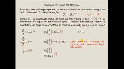 Aplicação de Função Exponencial