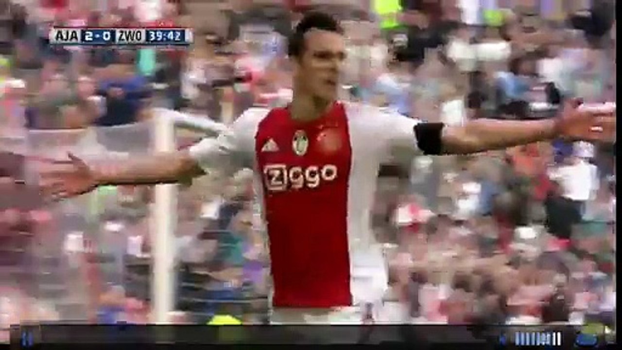 Half Time  3-0 Ajax vs PEC Zwolle