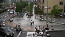 School lets out at Nagisa Junior High School in the HAT neighborhood of Kobe