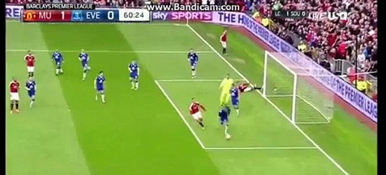 Horror foul on Wayne Rooney- Man utd 1-0 Everton 03.04.2016